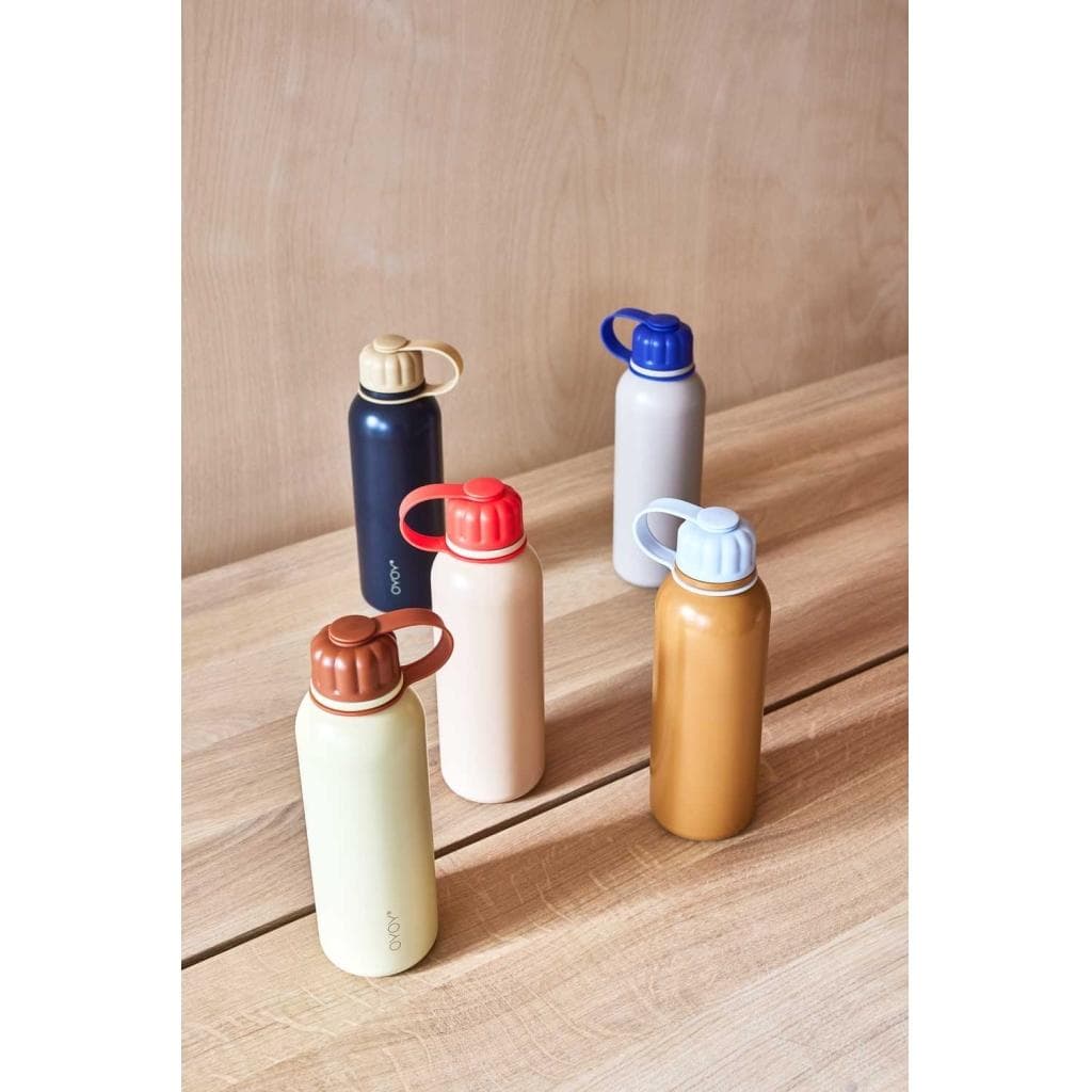 OYOY Pullo Travel Cup Thermosfles Caramel/Ice Blue thumbnail 3