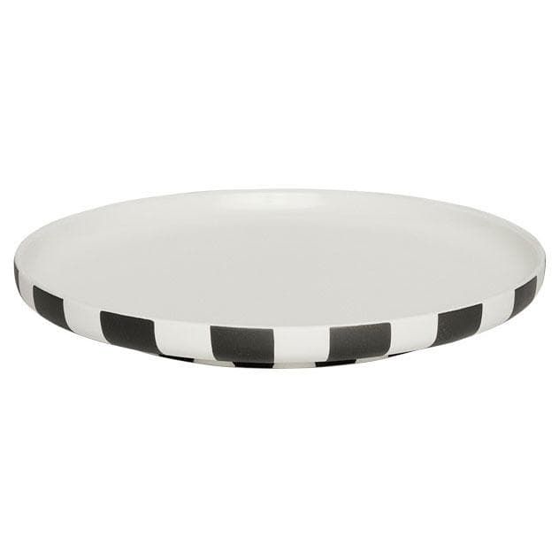 OYOY Toppu OntbijtbordØ20 Zwart/wit