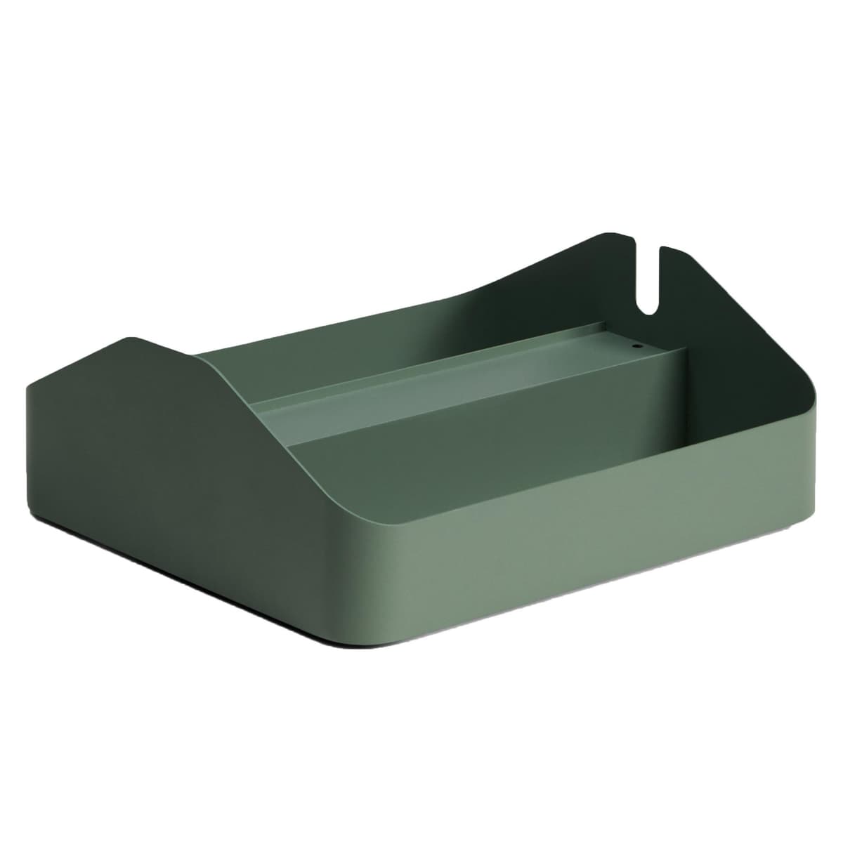 Pedestal Power Tray Double Tv-organizer Mossy Green
