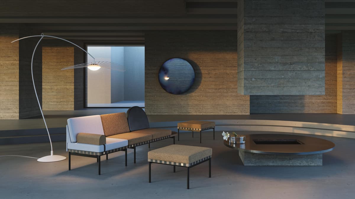 Petite Friture Francis Spiegel LargeØ61 Blauw thumbnail 2