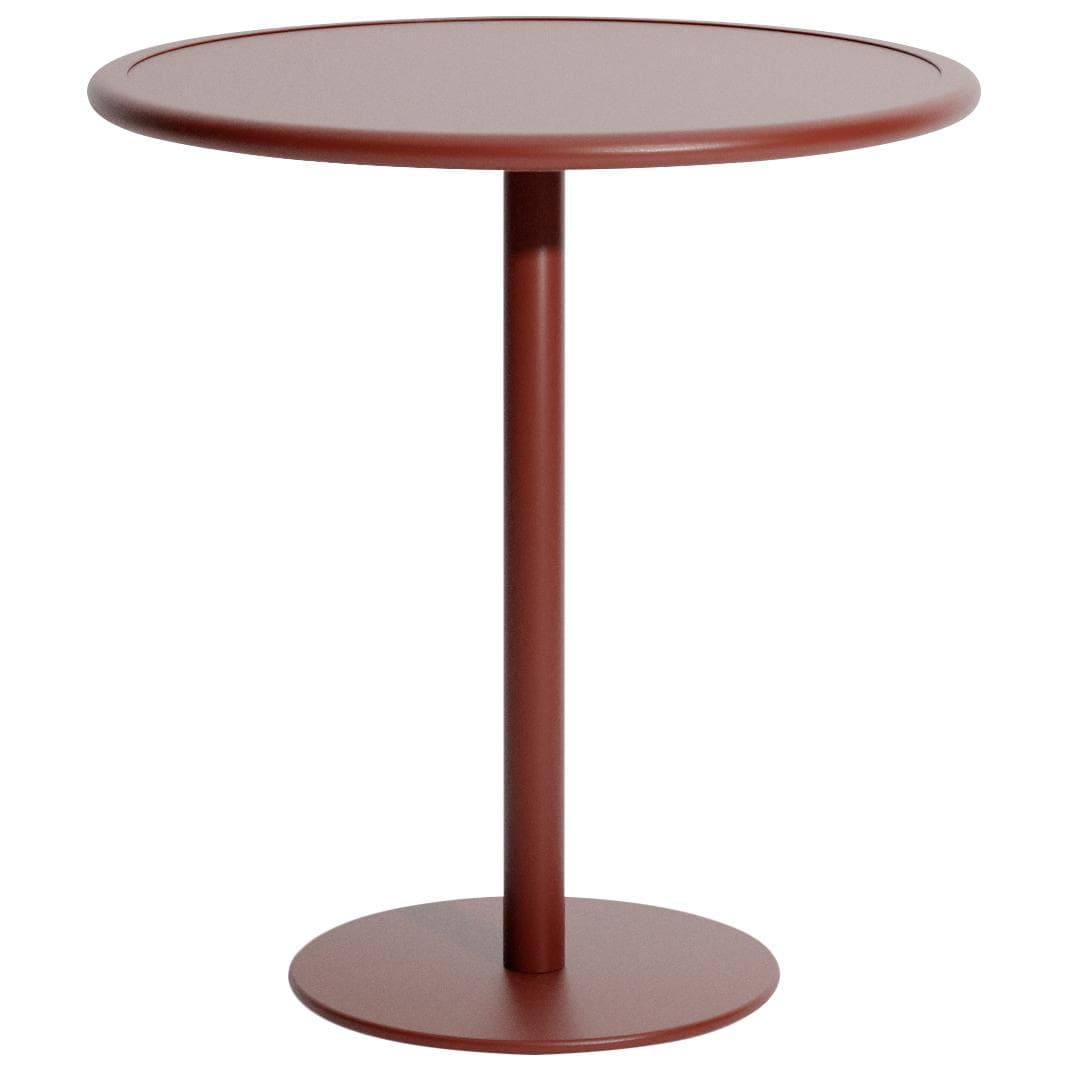 Petite Friture Week-end BistrotafelØ70 H75 Brown Red