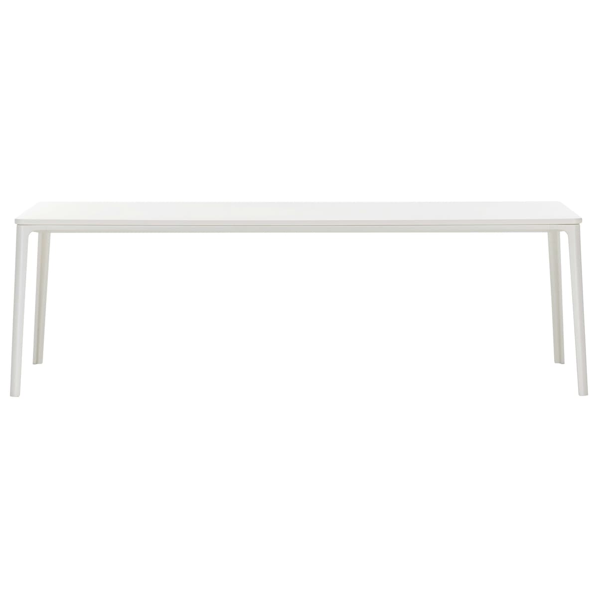 Vitra Plate Tafel 180x90 MDF Gepoedercoat Wit Onderstel Wit