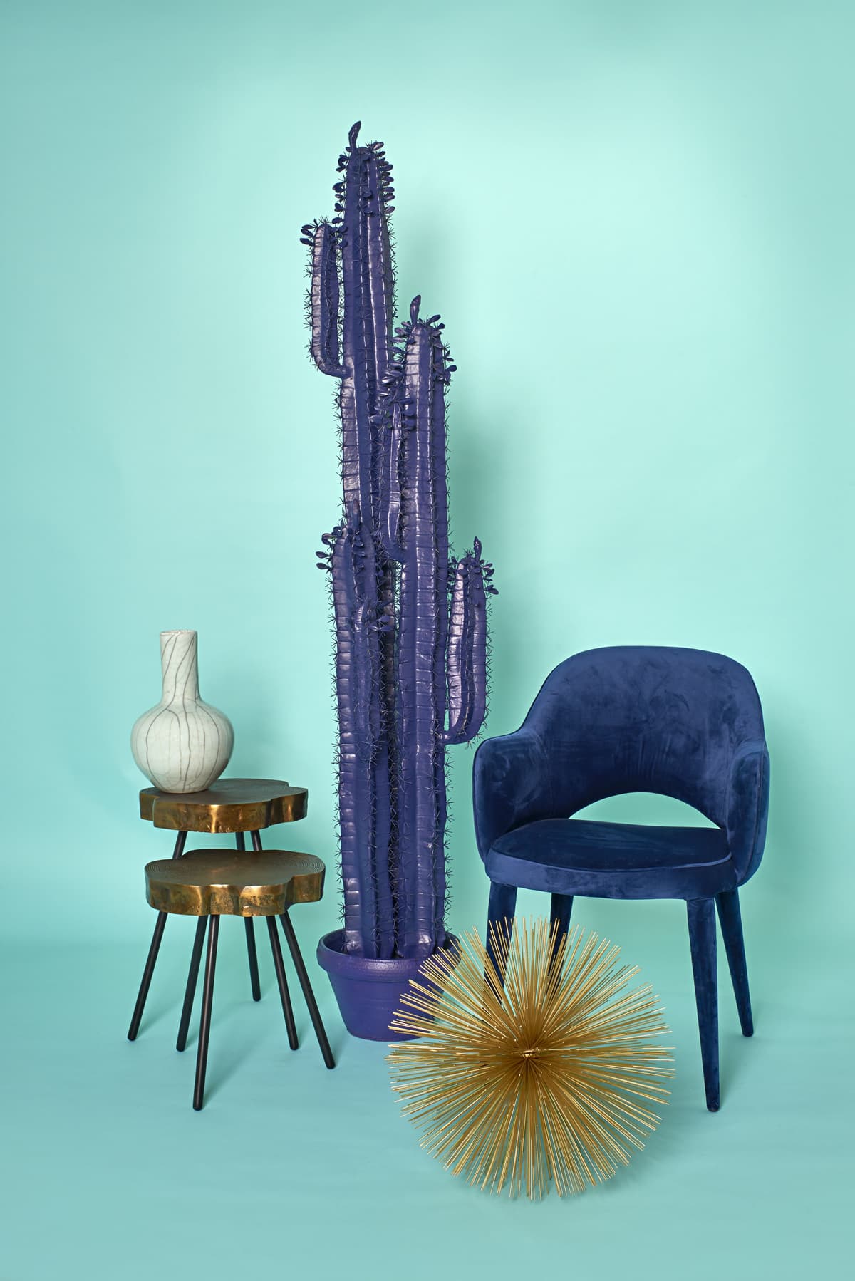 POLSPOTTEN Ball Body Vaas Lichtblauw thumbnail 3