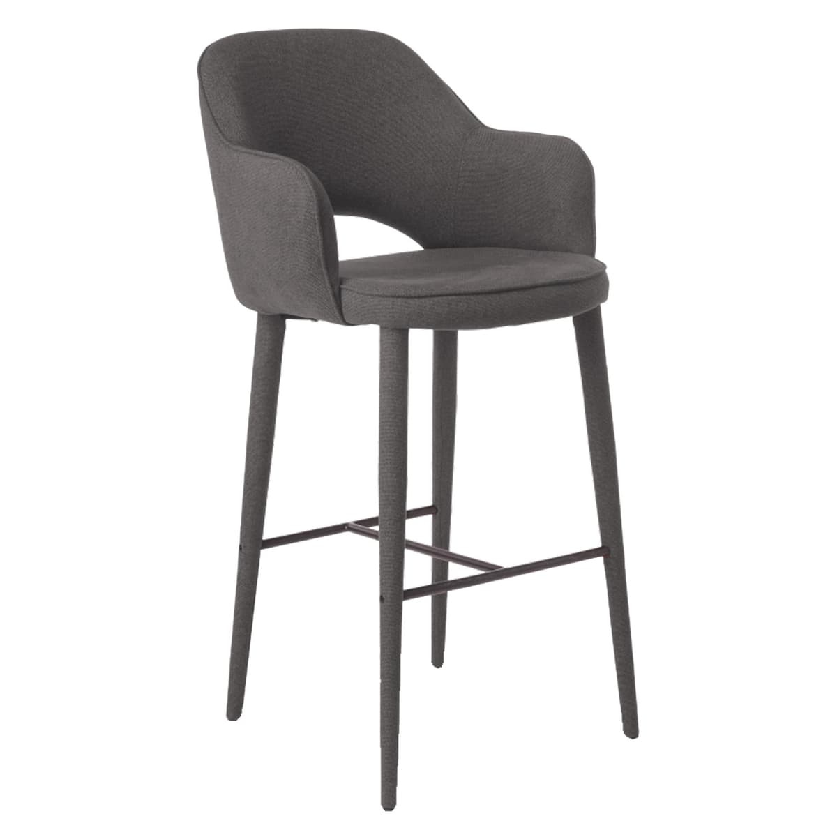 POLSPOTTEN Cosy Barkruk Fabric Donkergrijs