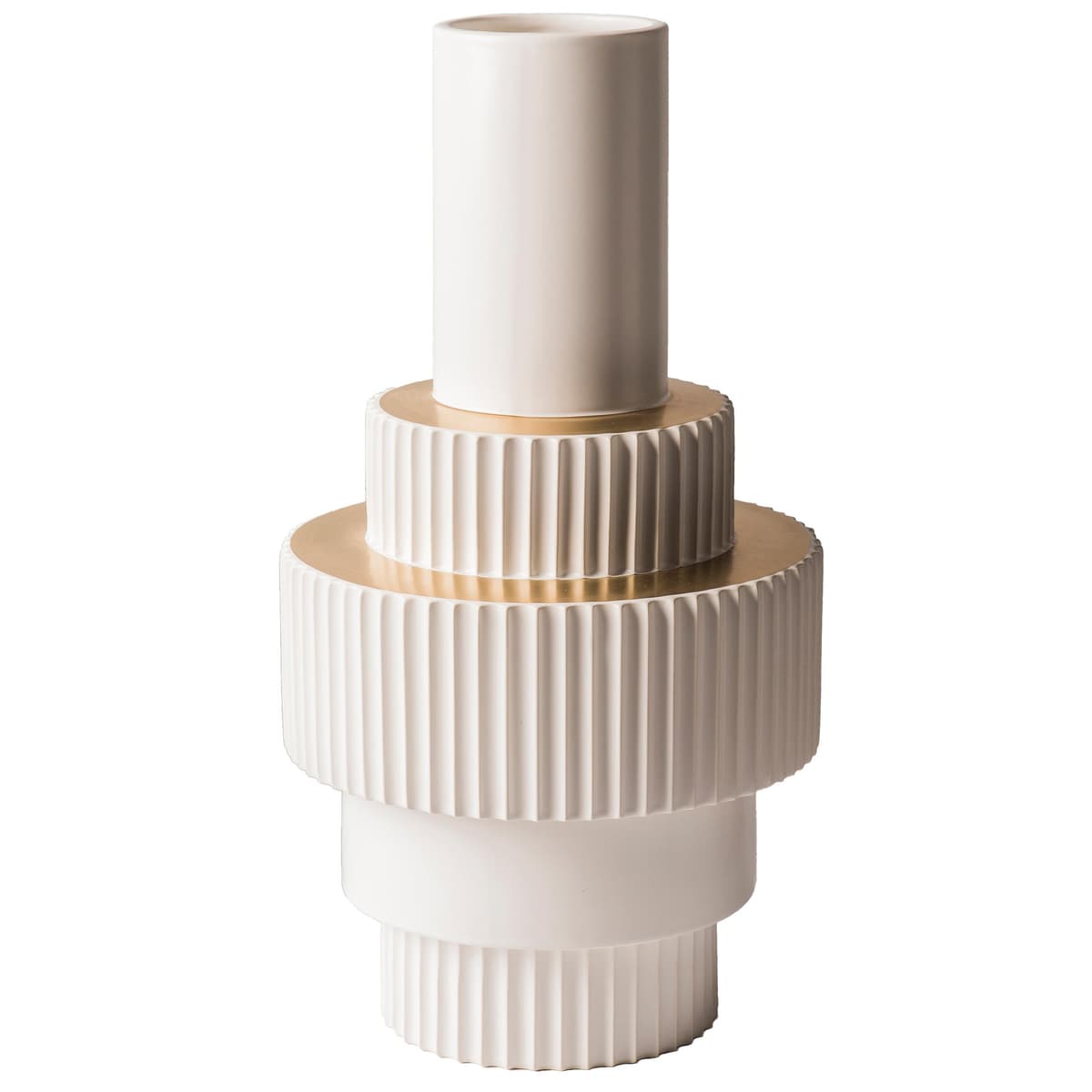 POLSPOTTEN Gear White Vaas Large