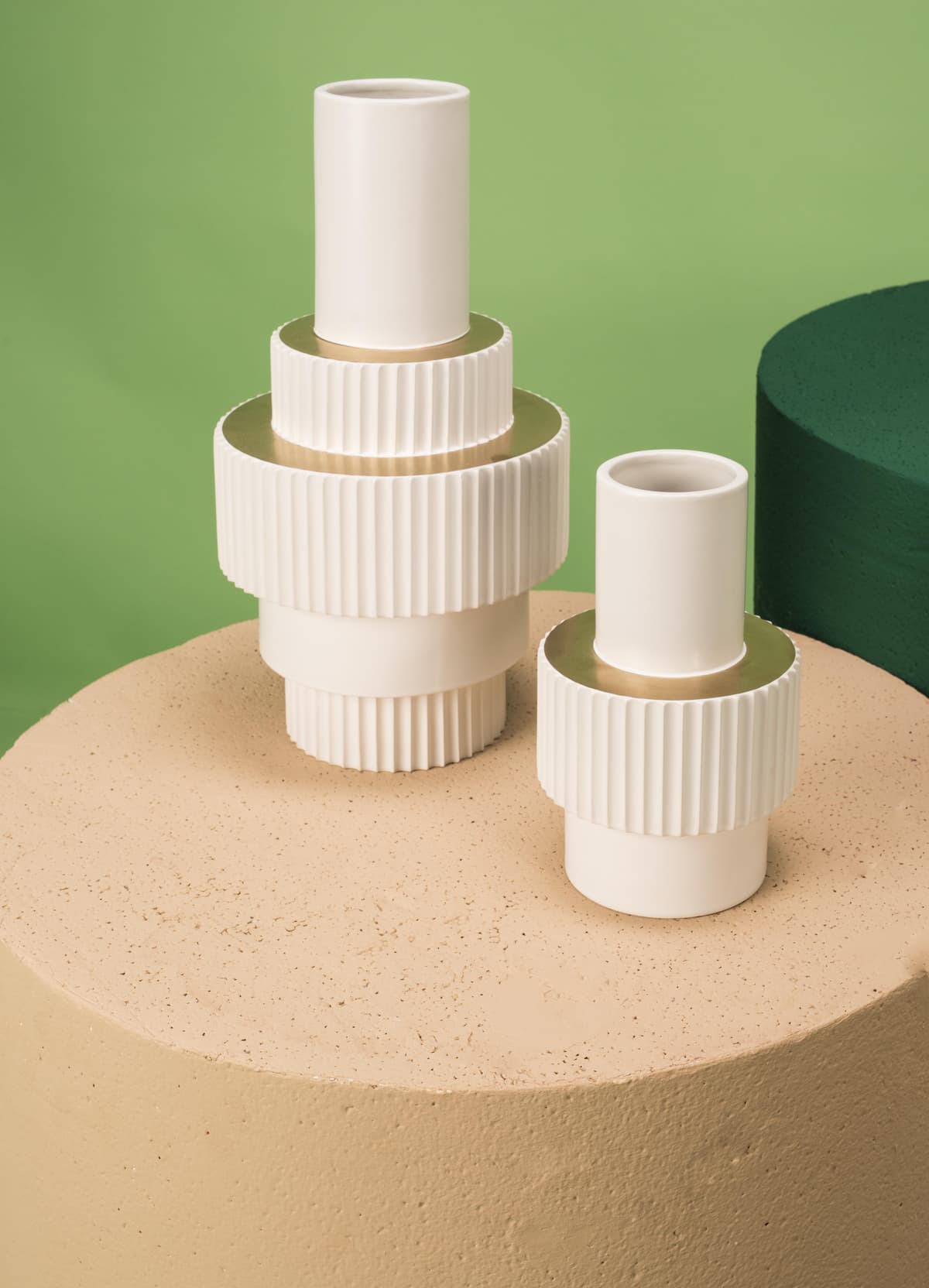 POLSPOTTEN Gear White Vaas Large thumbnail 3