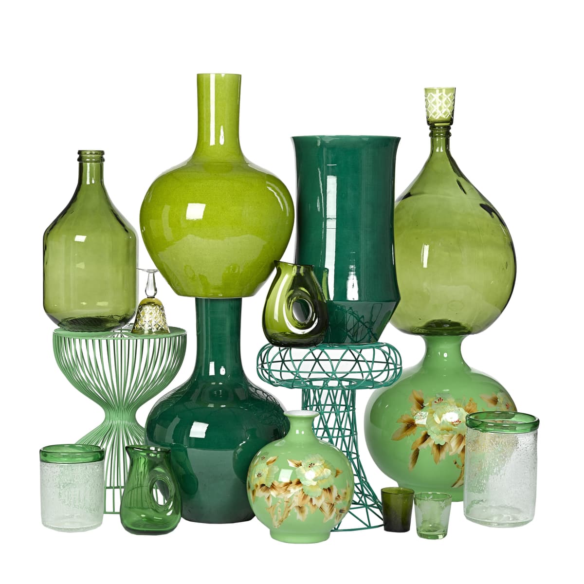 POLSPOTTEN Jug With Hole Karaf 0,85L Groen thumbnail 4