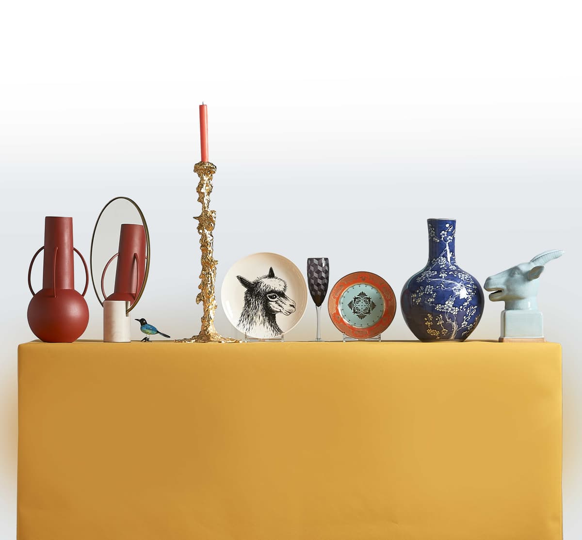 POLSPOTTEN Mirror Oval Marble Green Tafelspiegel thumbnail 2