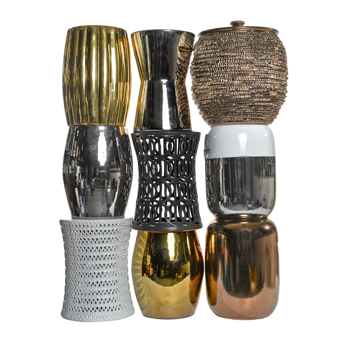 POLSPOTTEN Curvy Ceramic Bijzettafel Goud thumbnail 2