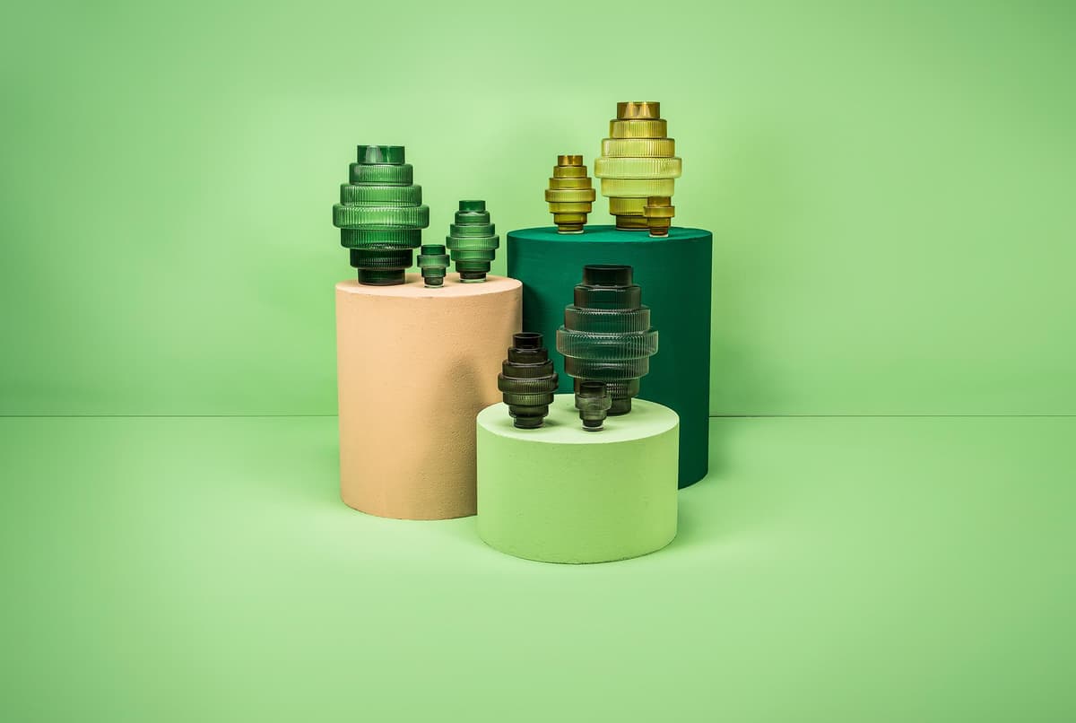 POLSPOTTEN Steps Vaas Small Amber thumbnail 2