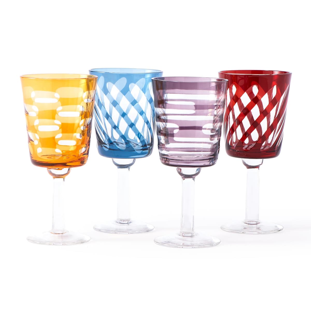 POLSPOTTEN Tubular Wijnglazen Set Van 4