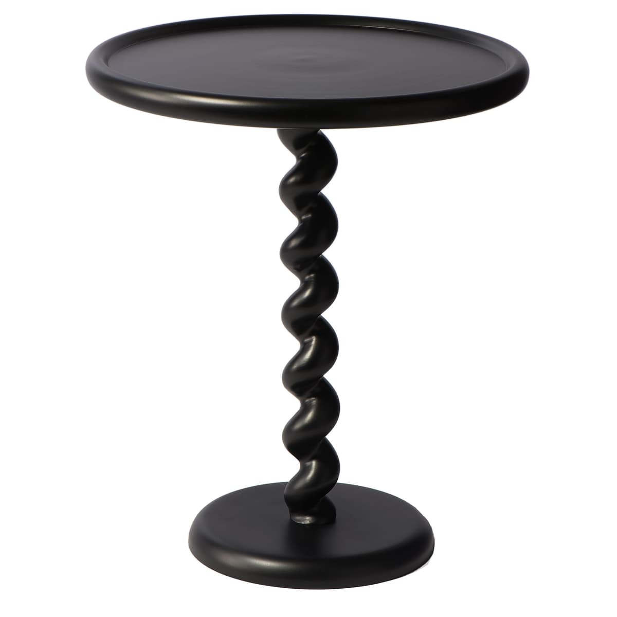 POLSPOTTEN Twister Bijzettafel Zwart