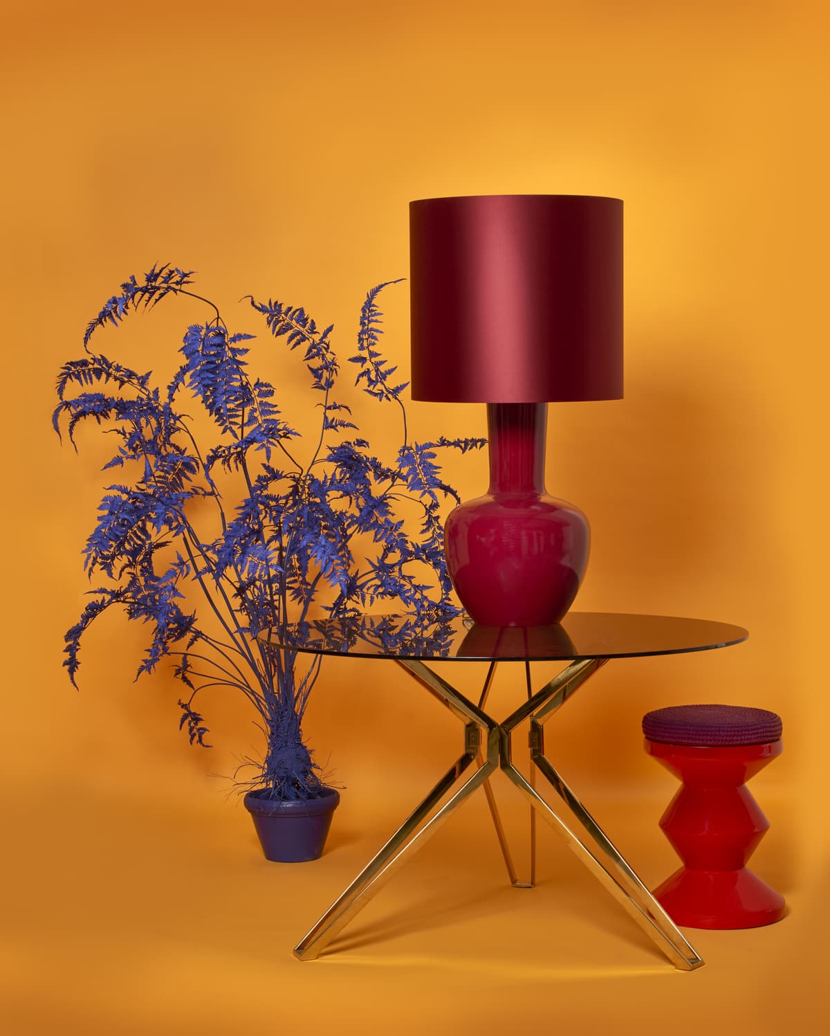 POLSPOTTEN Zig Zag Bijzettafel Gelakt Lilac thumbnail 4