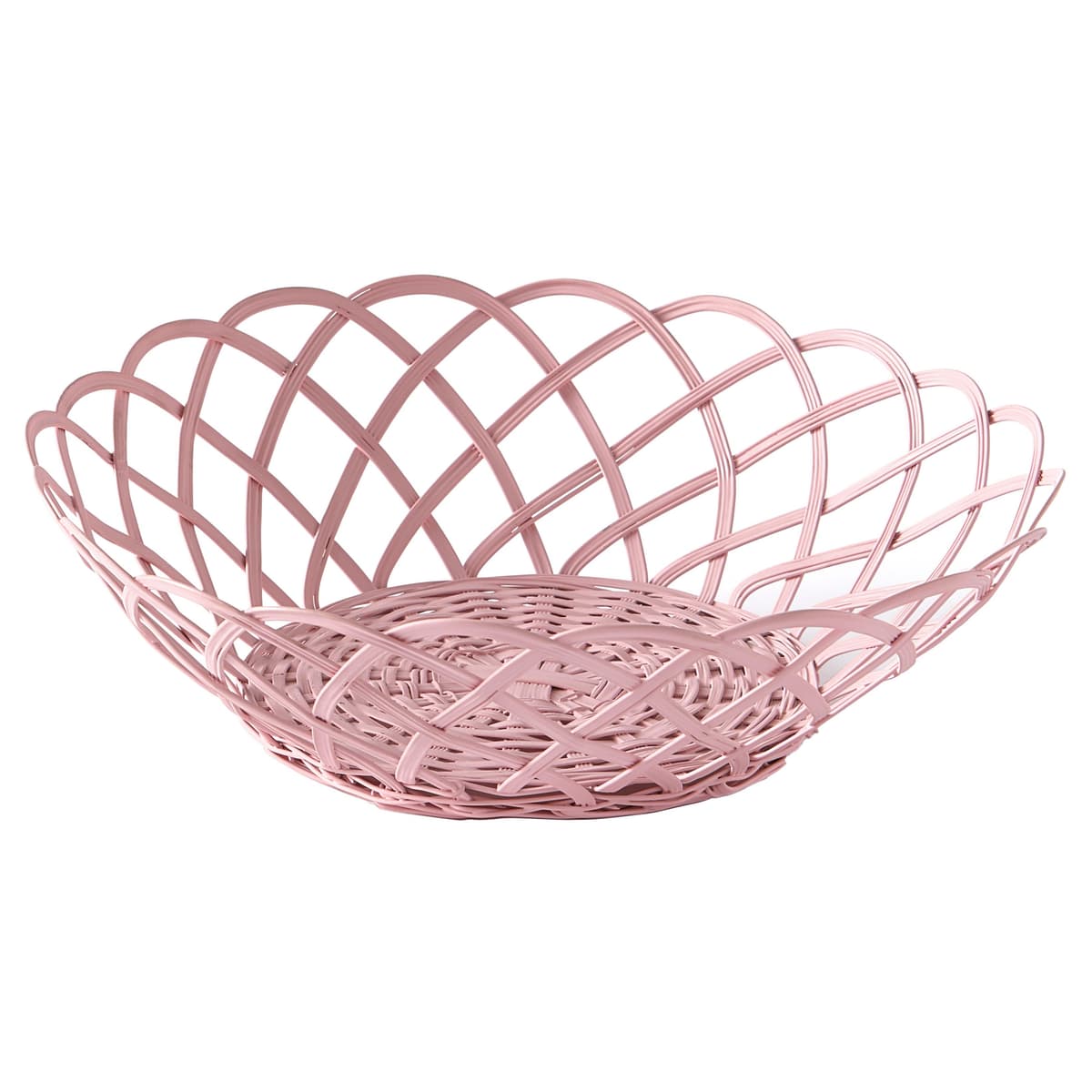 POLSPOTTEN Bakkie Fruitschaal MetaalØ28 X H10 Lace Roze