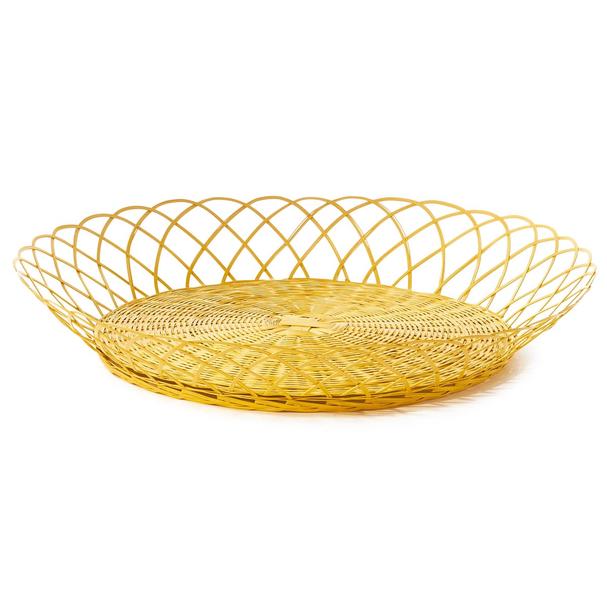 POLSPOTTEN Bakkie Fruitschaal MetaalØ70 XXL Geel