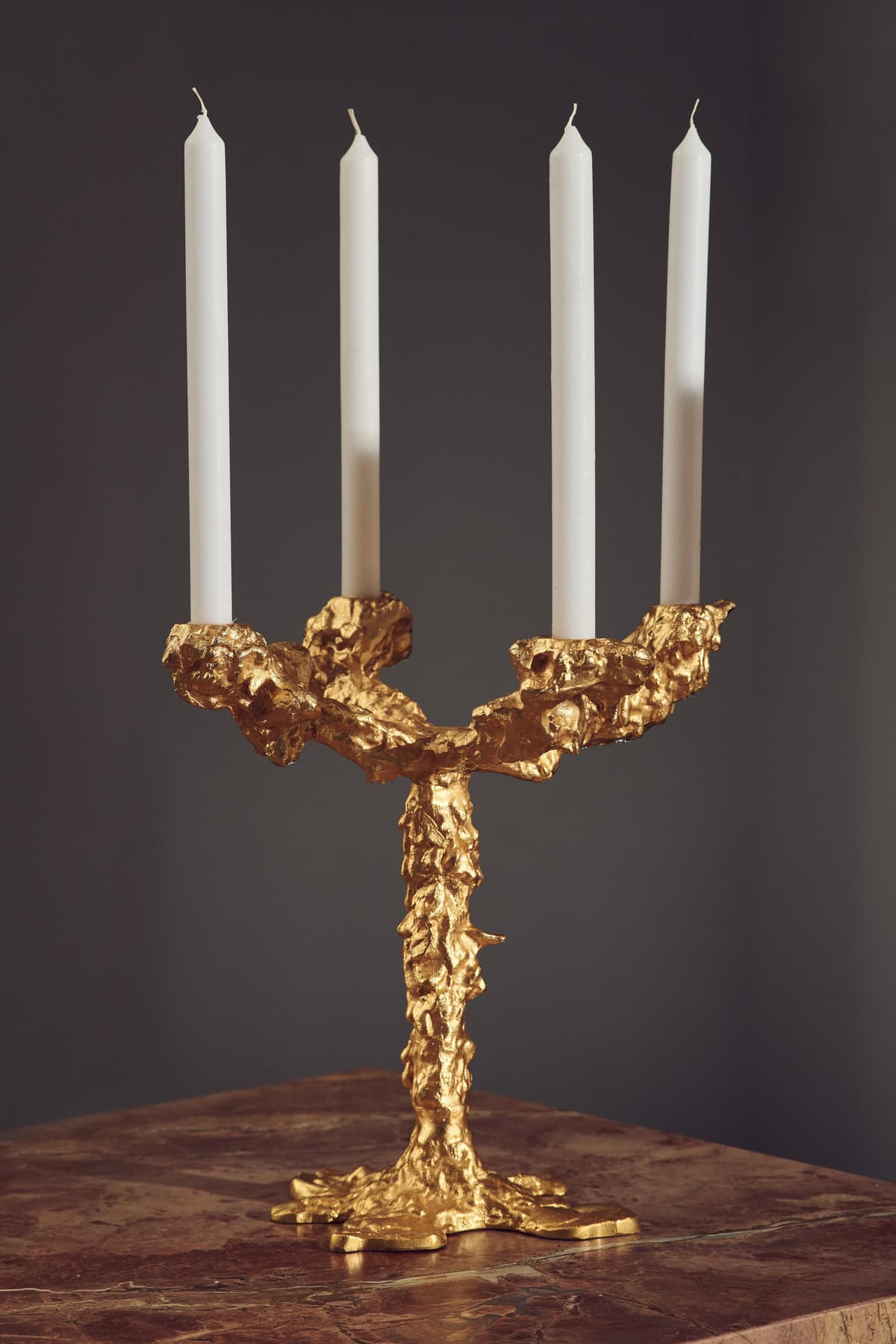 POLSPOTTEN Drip Kandelaar 4-arm Zilver thumbnail 4