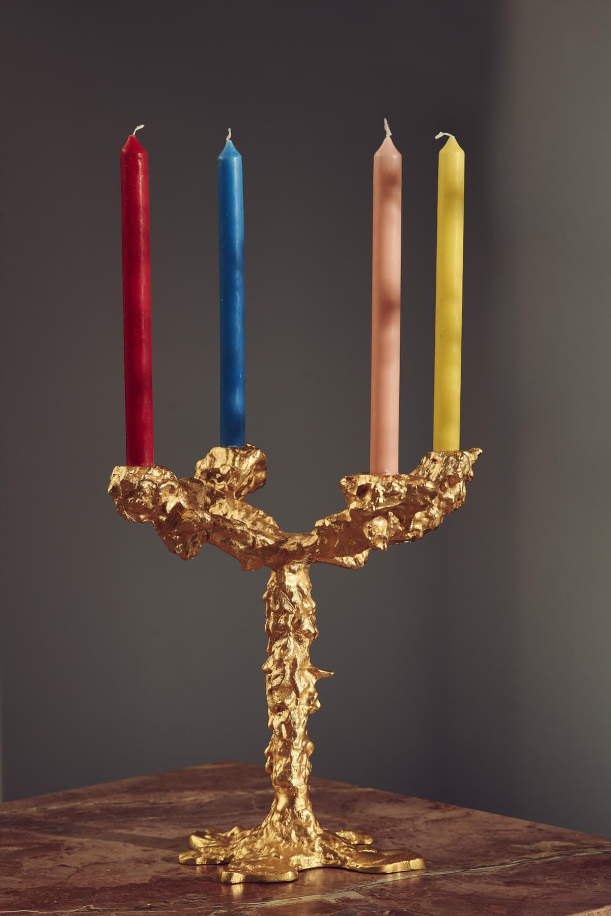 POLSPOTTEN Drip Kandelaar 4-arm Zilver thumbnail 2