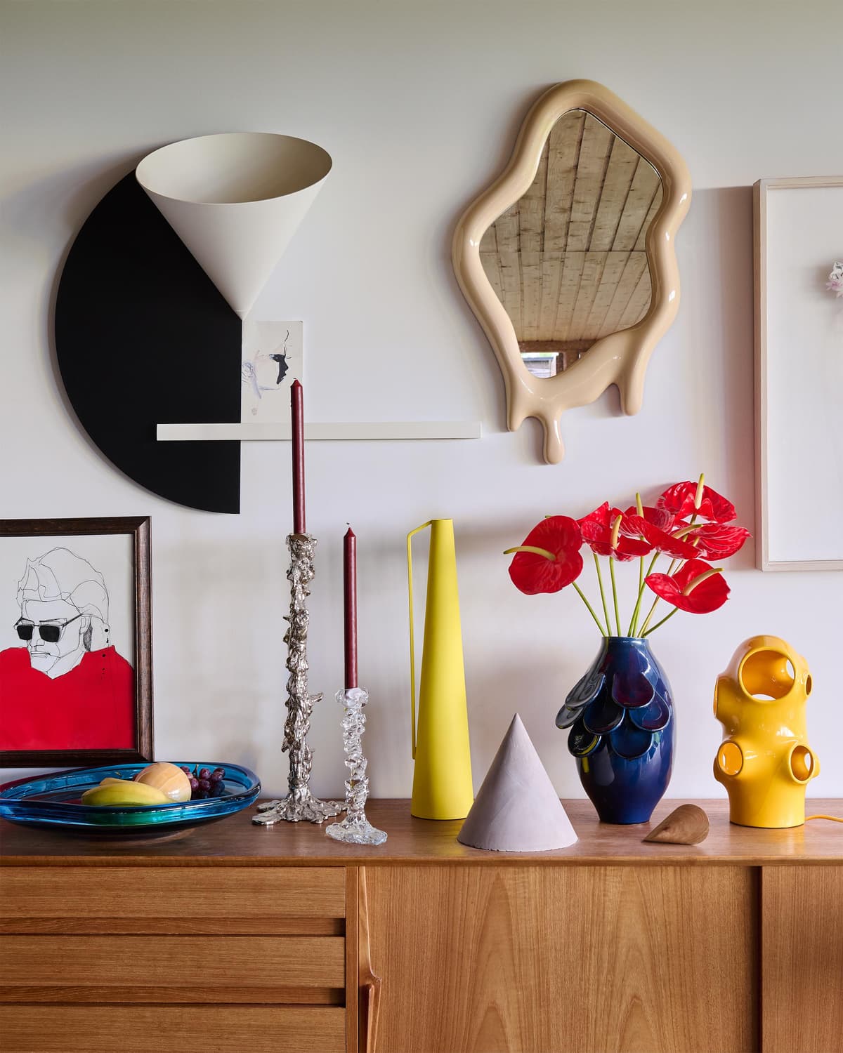 POLSPOTTEN Melting Mirror Spiegel M 45x70 Pink thumbnail 3