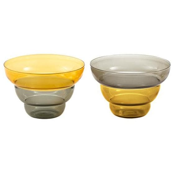 POLSPOTTEN Mizu Kiri Schaal Set Van 2 Geel