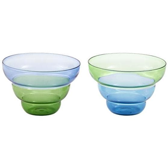 POLSPOTTEN Mizu Kiri Schaal Set Van 2 Donkerblauw