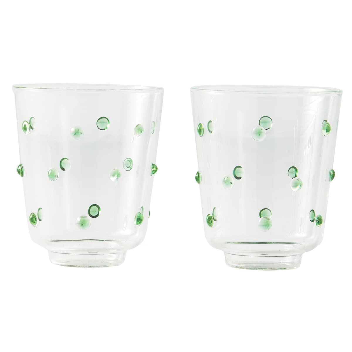 POLSPOTTEN Nob Glas Set Van 2 Groen