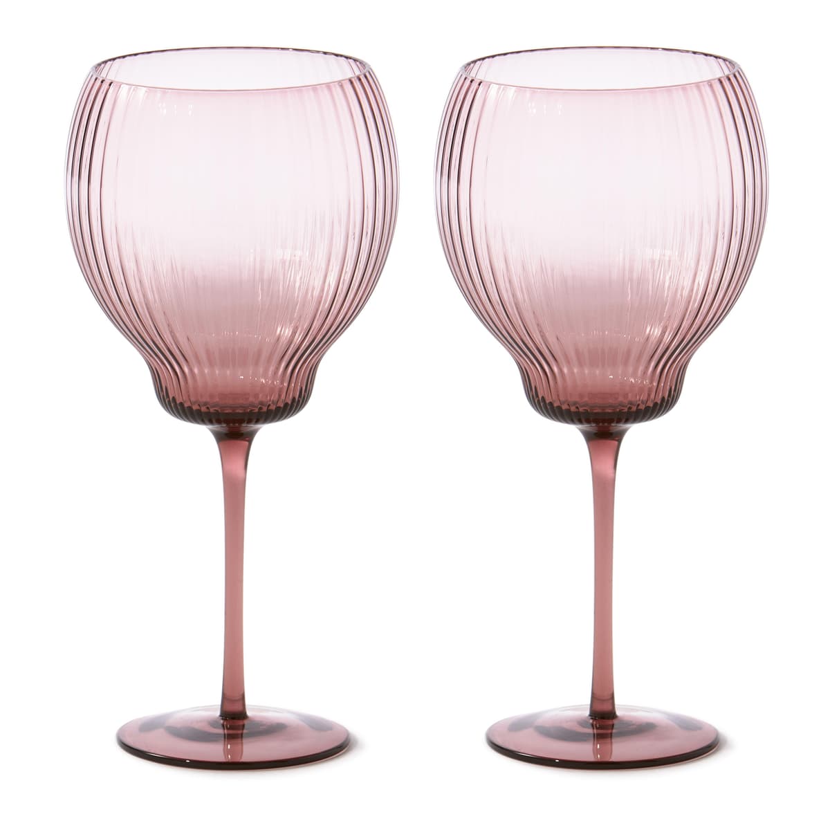 POLSPOTTEN Pum Wijnglas L Set Van 2 Donkerpaars