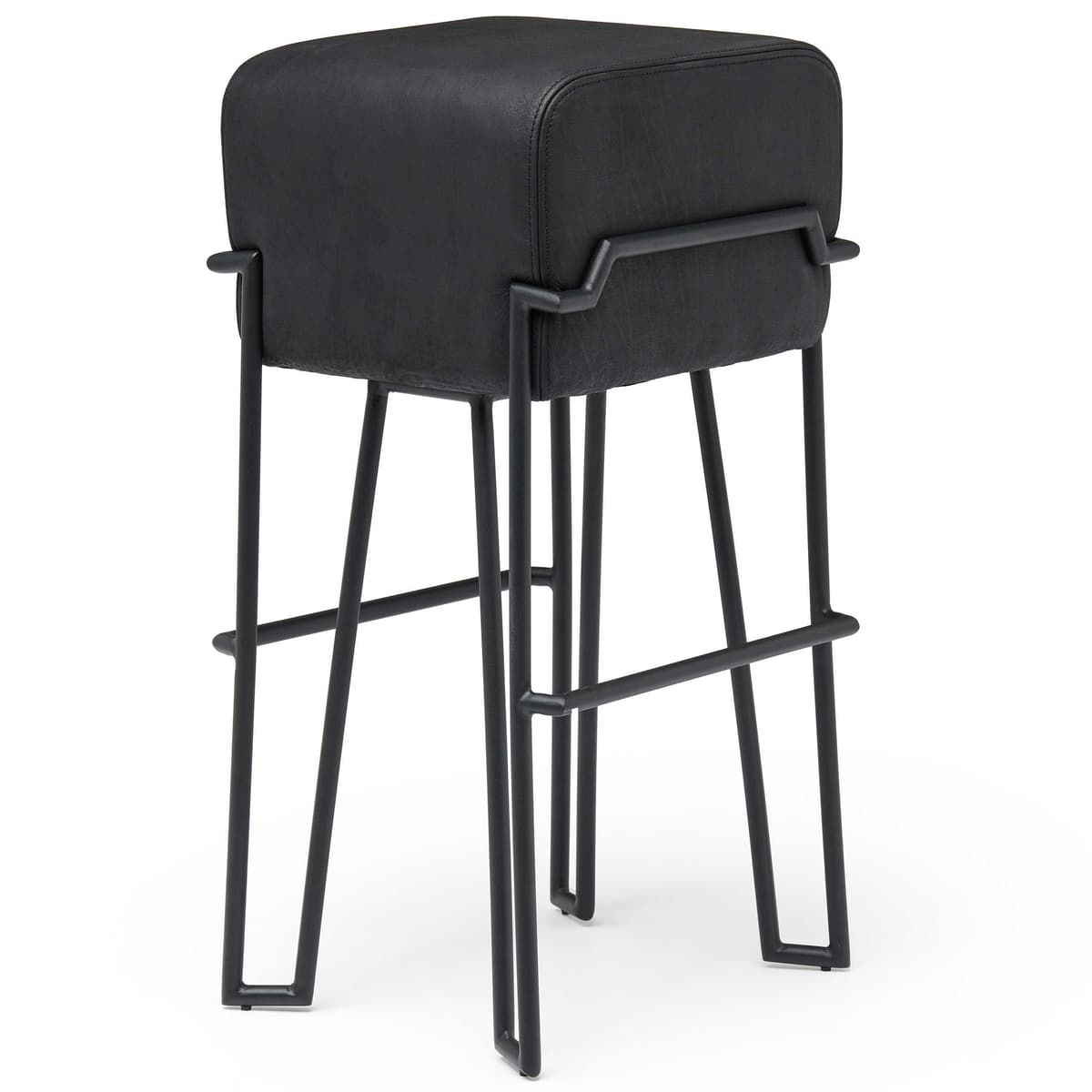 Puik Bokk Barkruk 75cm Zwart Leer