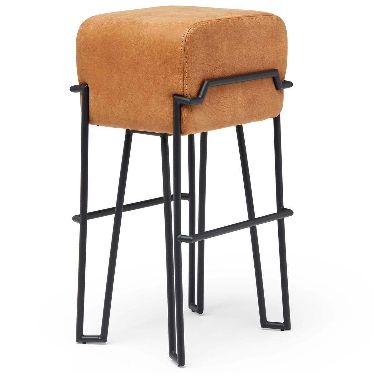 Puik Bokk Barkruk 75cm Oranje Leer