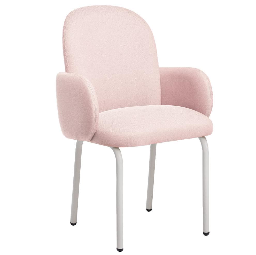 Puik Dost Stoel Stalen Onderstel Pink
