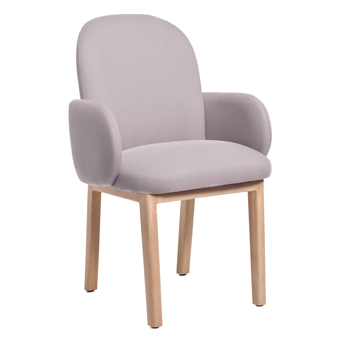 Puik Dost Stoel Eiken Onderstel Lila Paars