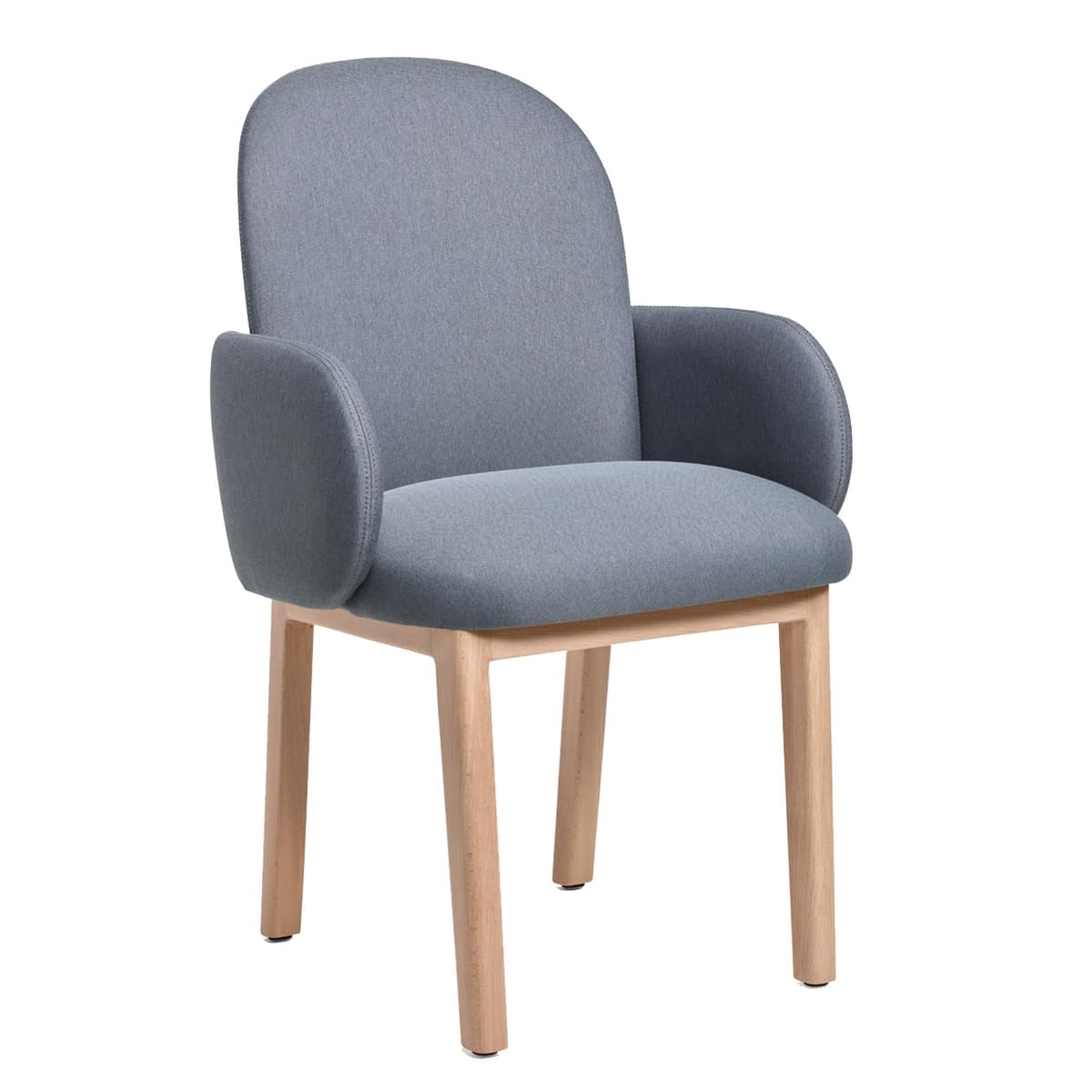Puik Dost Stoel Eiken Onderstel Donkergrijs