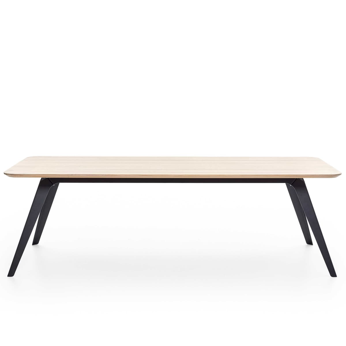 Puik Fold Tafel 240x100 Naturel Zwart Onderstel