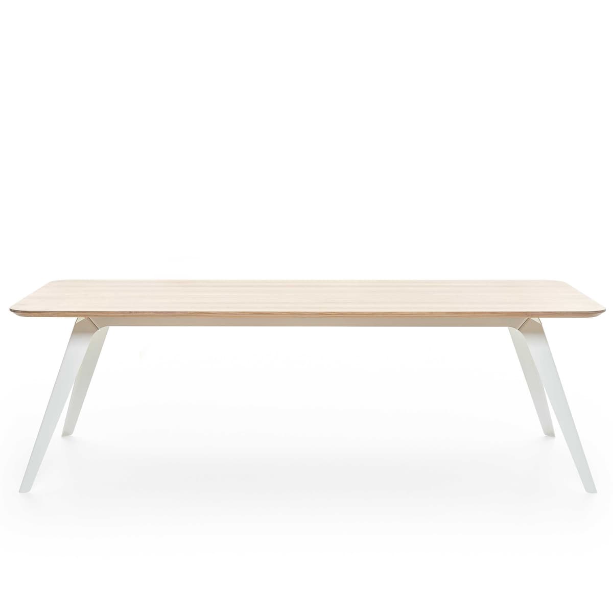 Puik Fold Tafel 200x95 Naturel Wit Onderstel