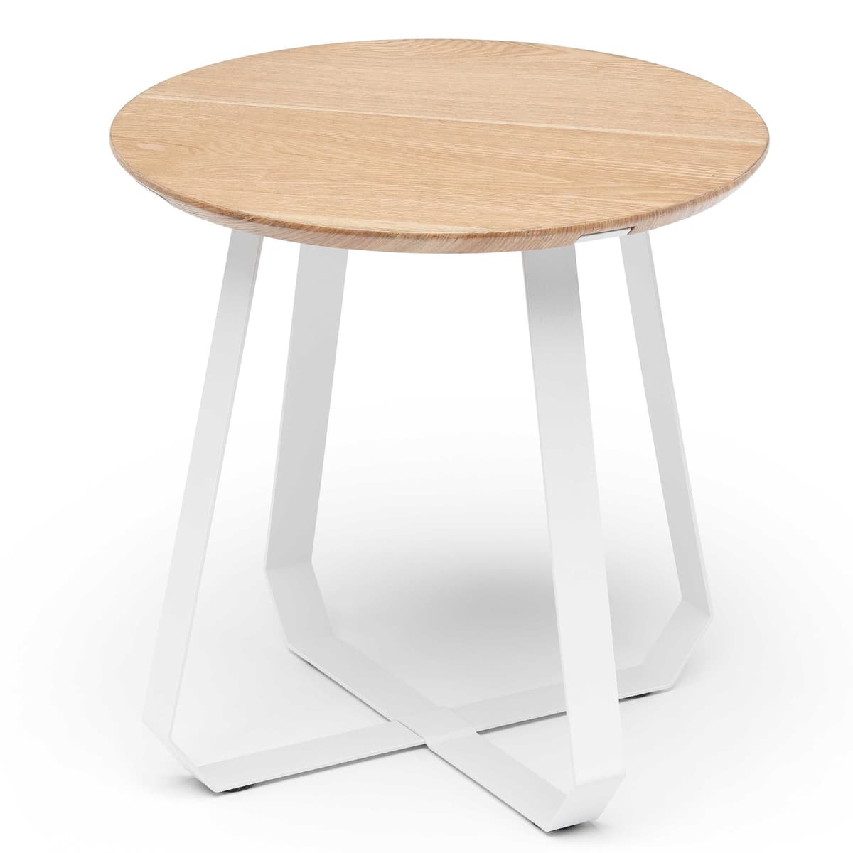 Puik Shunan Bijzettafel 46 Naturel Wit Onderstel