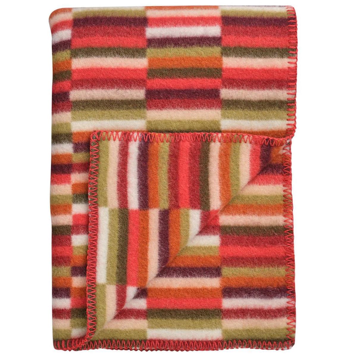 Røros Tweed Ida Plaid 135x200 Red Shades