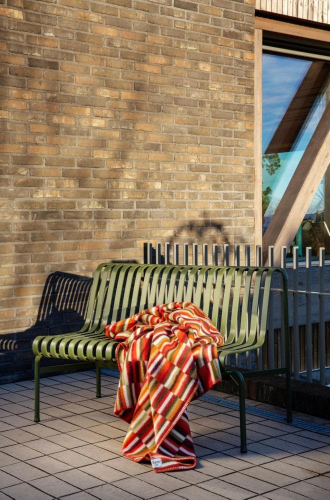 Røros Tweed Ida Plaid 135x200 Olive Burgundy thumbnail 2