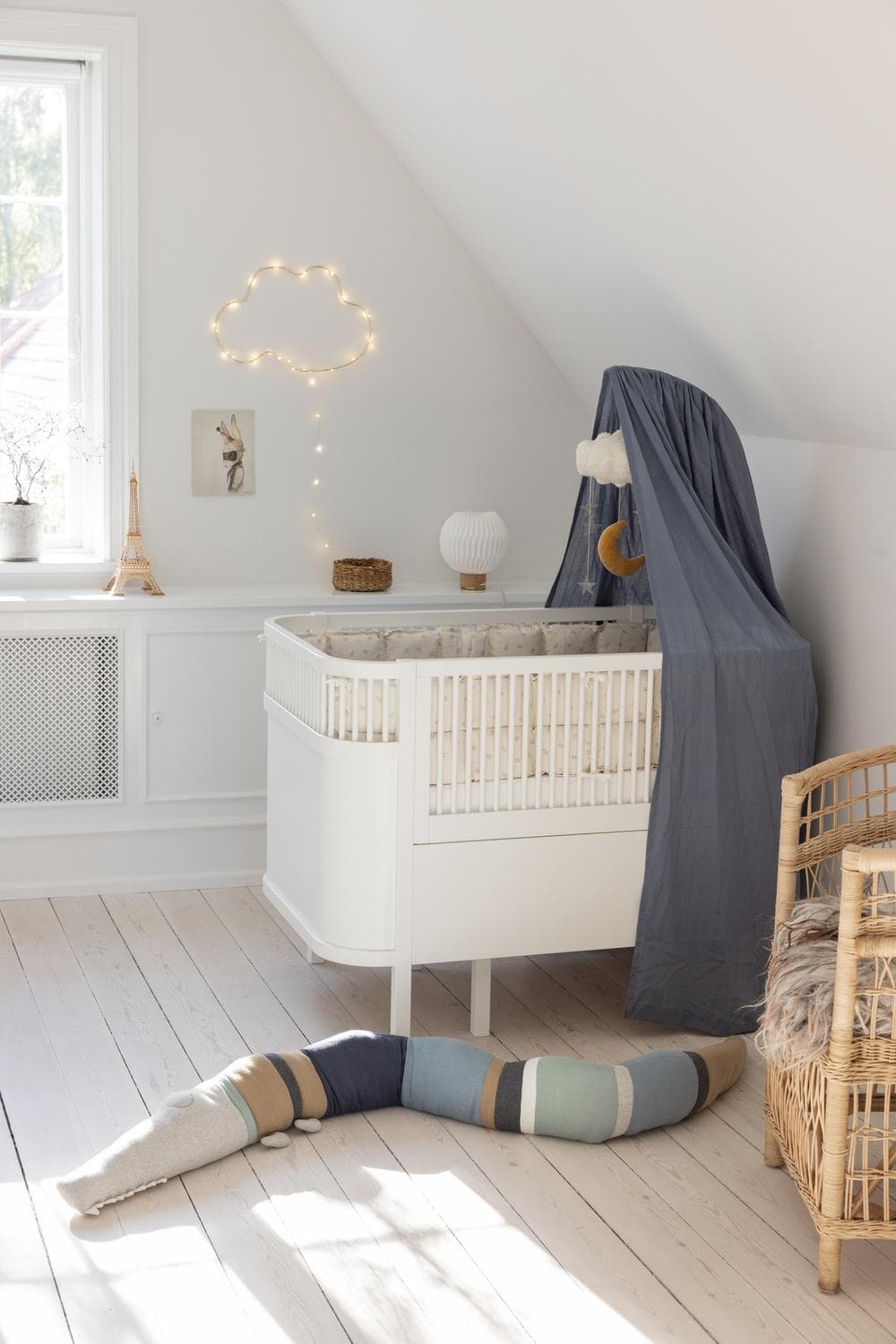 Sebra Sleepy Croc Krokodil Knuffel Gebreid Dusty Blue Mix thumbnail 3