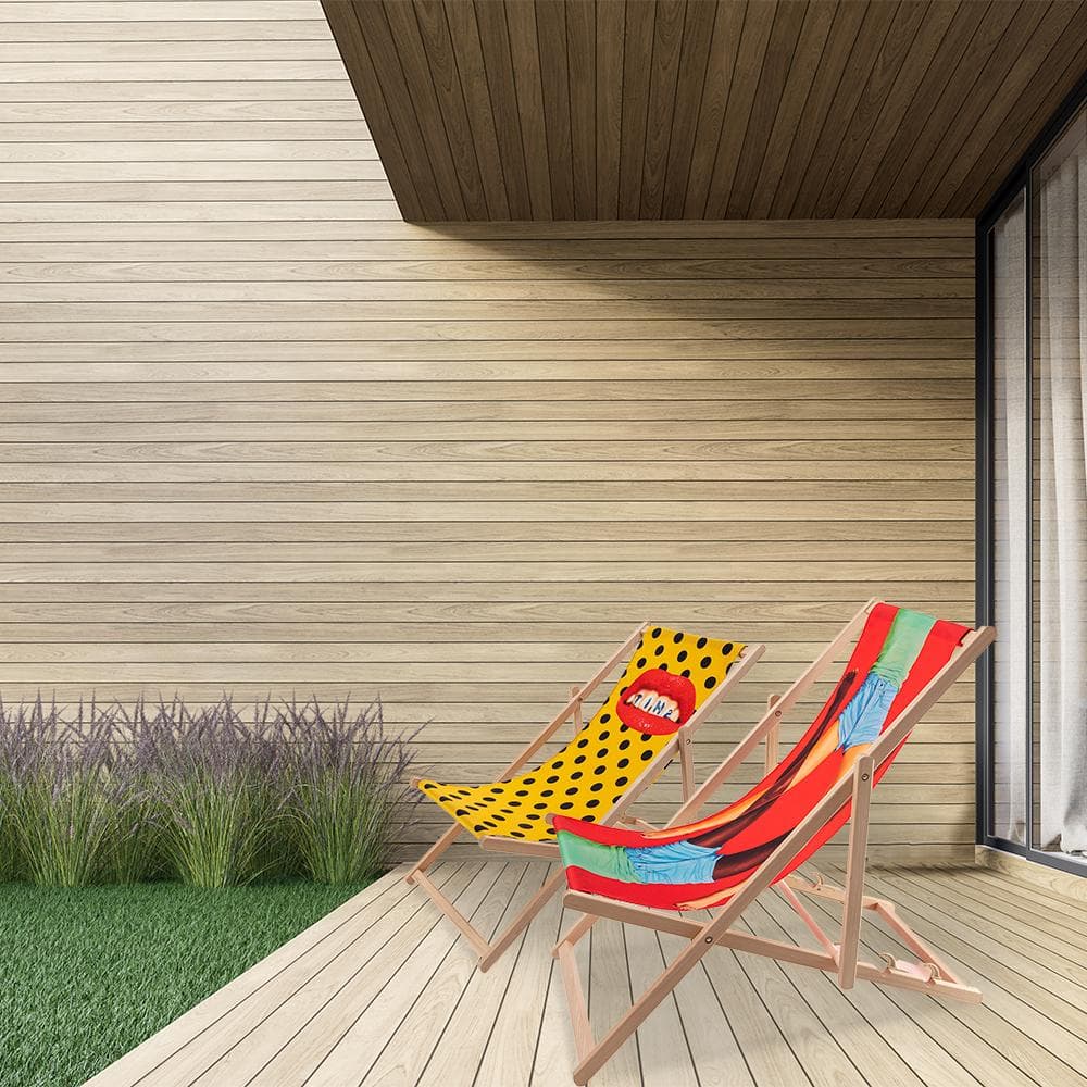 Seletti Deck Chair Ligstoel Lipsticks Pink thumbnail 3