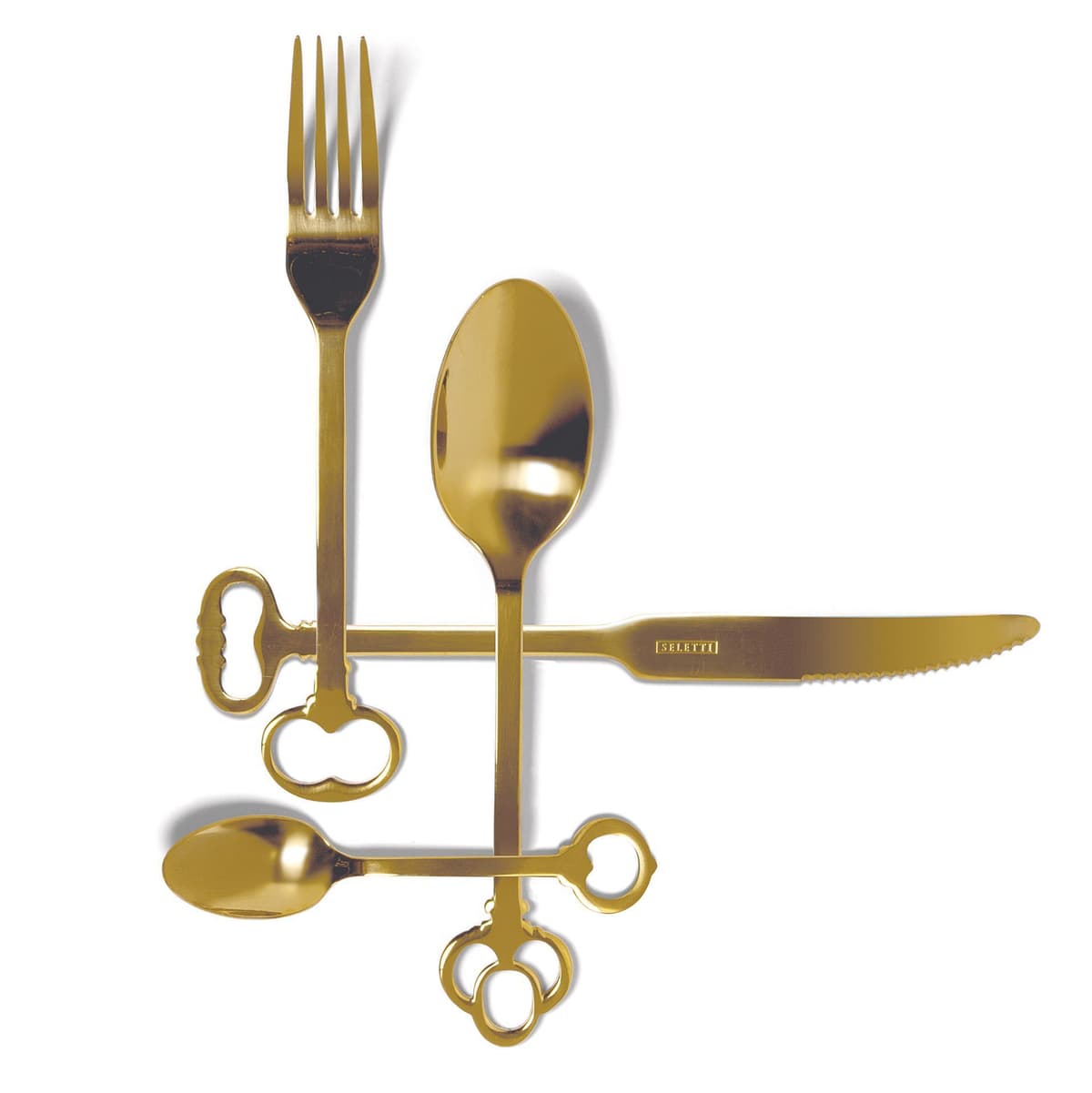 Seletti Keytlery Gold Bestekset 24 Stuks