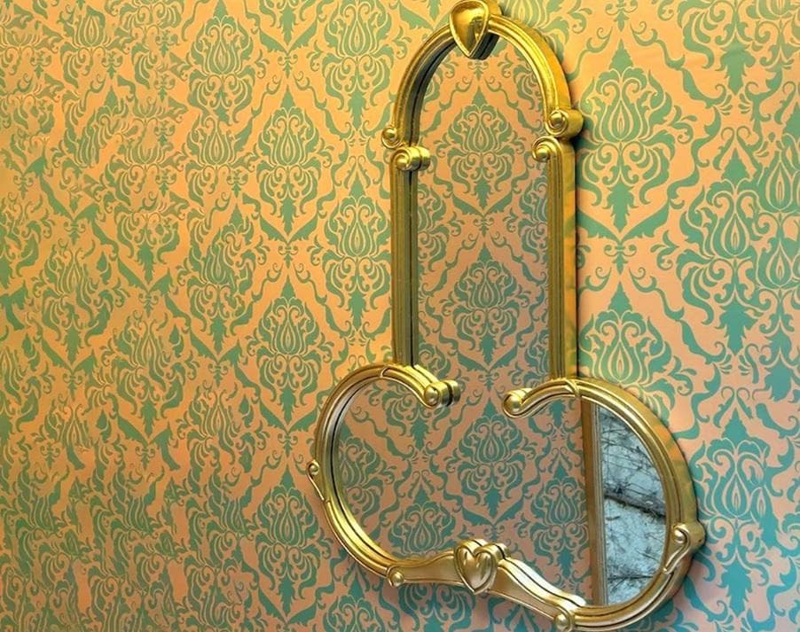 Seletti Liberty Man Spiegel 72x56 Goud thumbnail 2