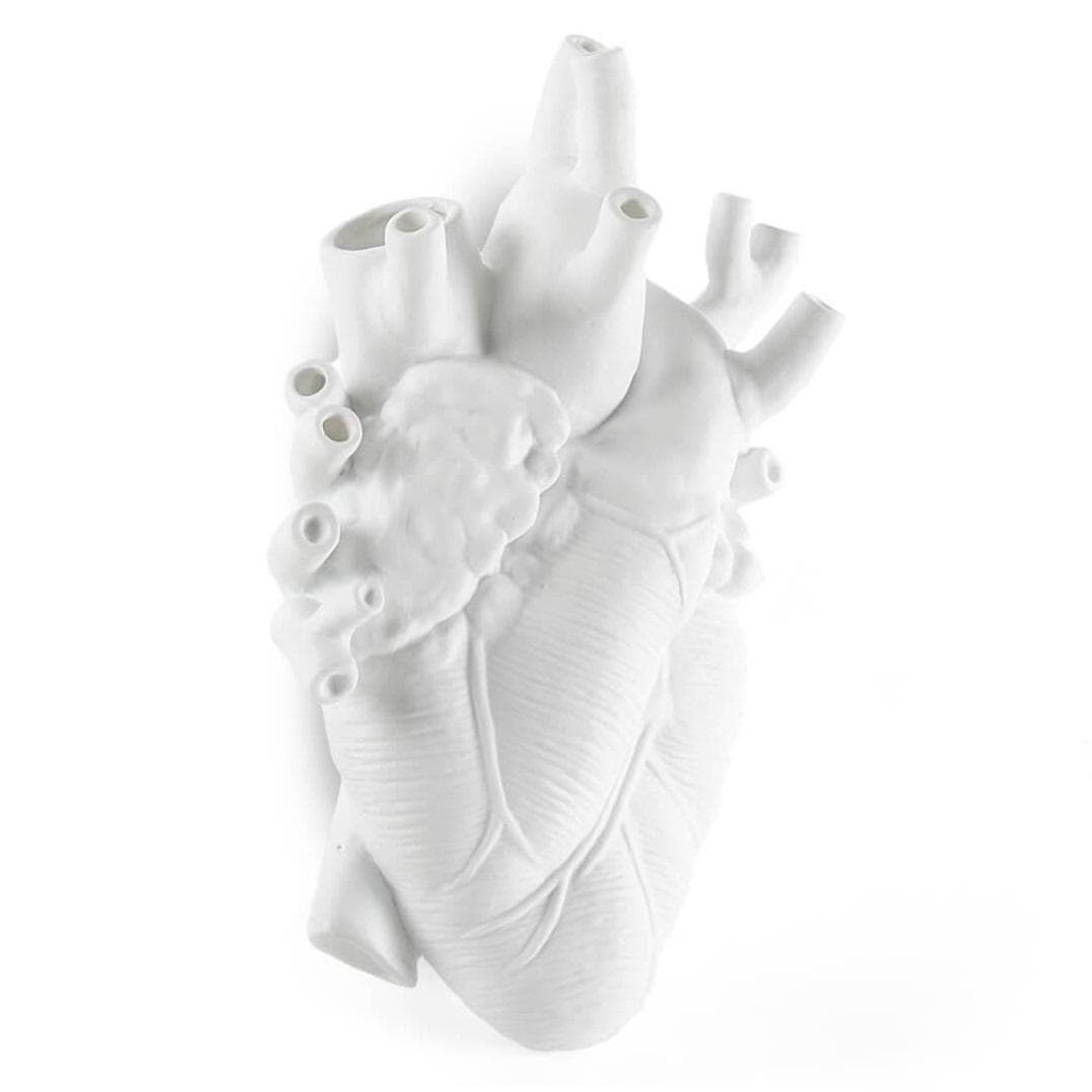 Seletti Love In Bloom Giant Hart Vaas Wit