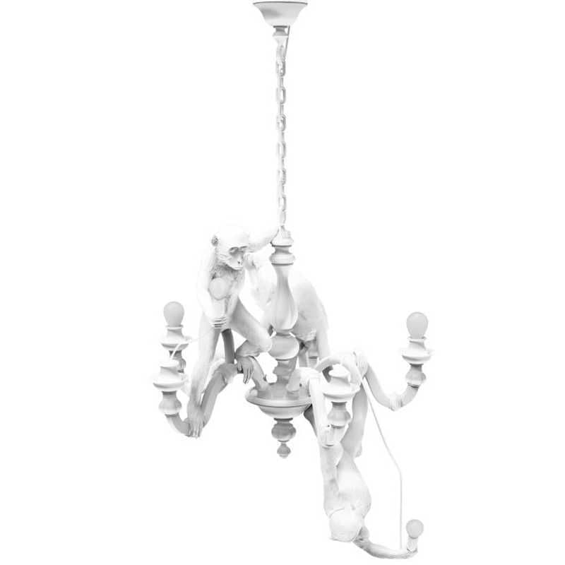 Seletti Monkey Kroonluchter Wit