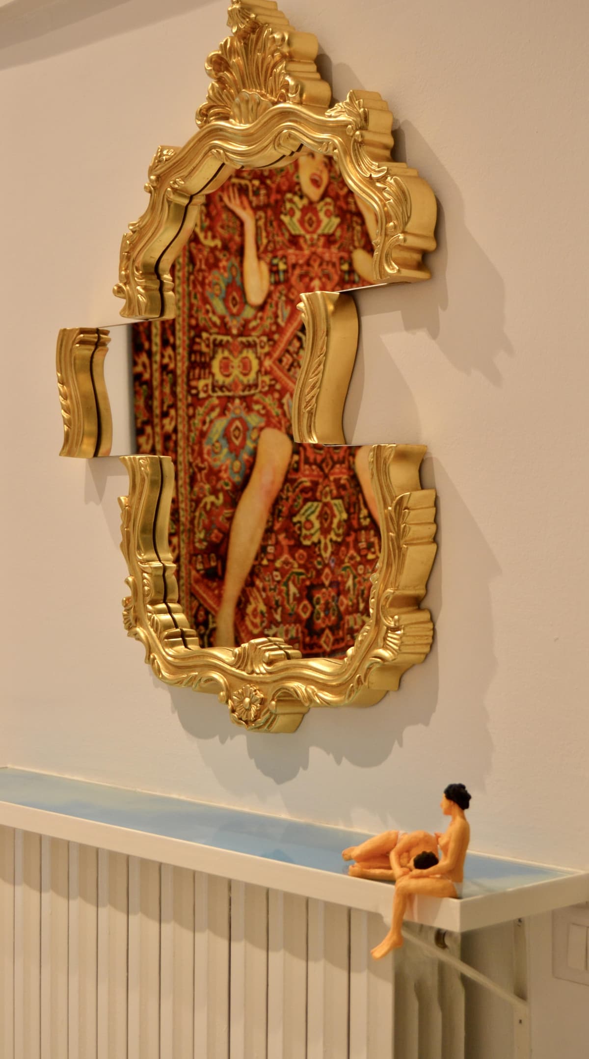 Seletti Tetris Spiegel 70x90 Goud thumbnail 3