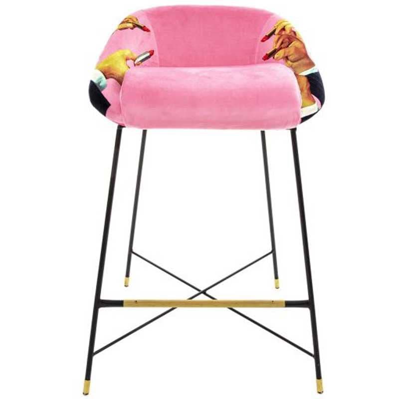 Seletti Toiletpaper Barkruk Pink Lipsticks