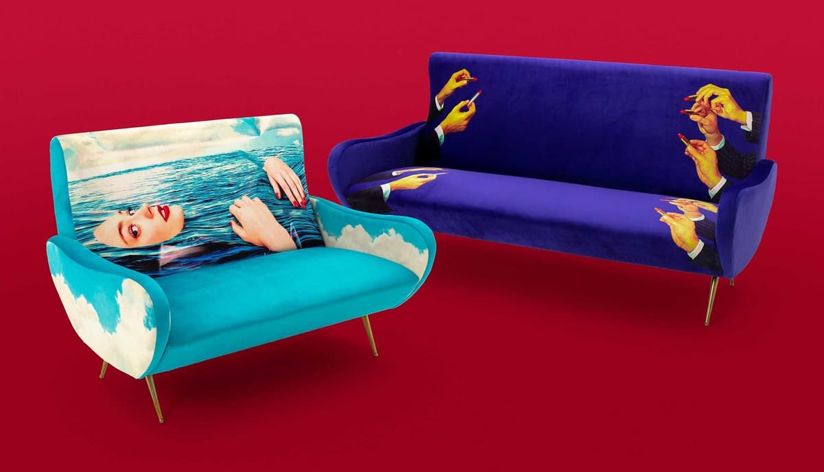 Seletti Toiletpaper Lounge Sofa 3-zits Lipsticks thumbnail 2