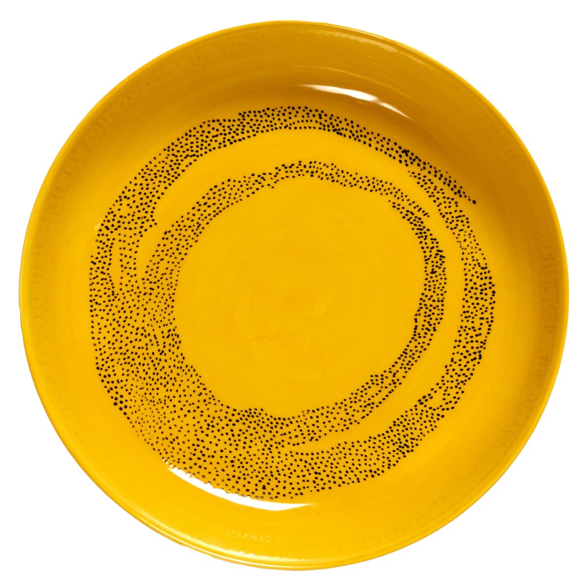 Serax Feast By Ottolenghi Diep BordØ22 Yellow Dots Black