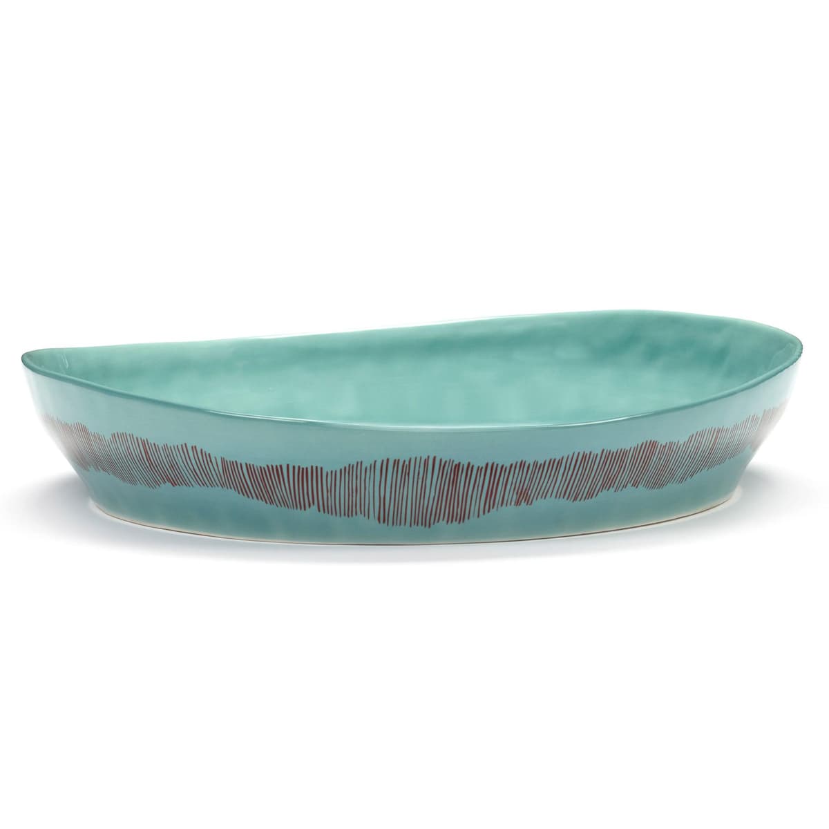 Serax Feast By Ottolenghi SaladeschaalØ30 Azure Stripes Red