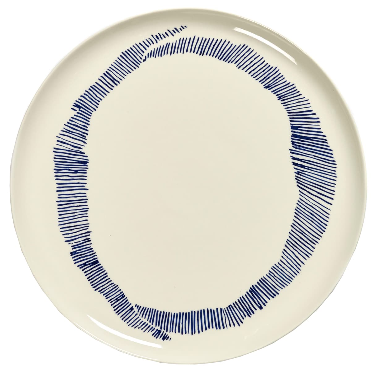 Serax Feast By Ottolenghi ServeerschaalØ35 White Stripes Blue