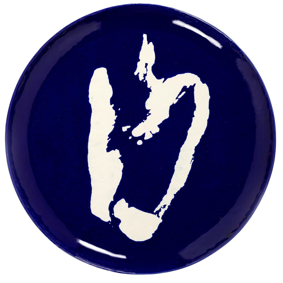 Serax Feast By Ottolenghi ServeerschaalØ44.5 Blue Pepper White