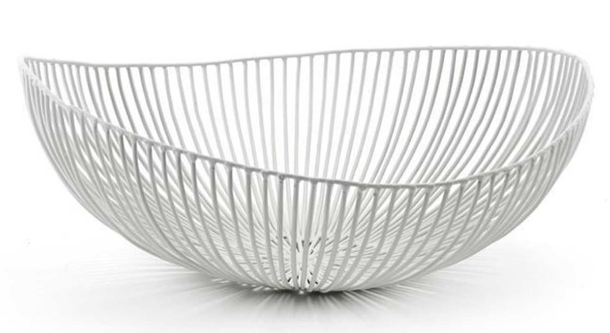 Serax Metal Sculptures By Antonino Sciortino Fruitschaal OvaalØ33 Wit